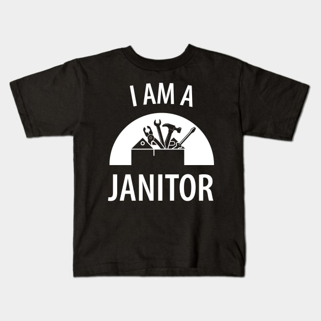 Caretaker Janitor Kids T-Shirt by Johnny_Sk3tch